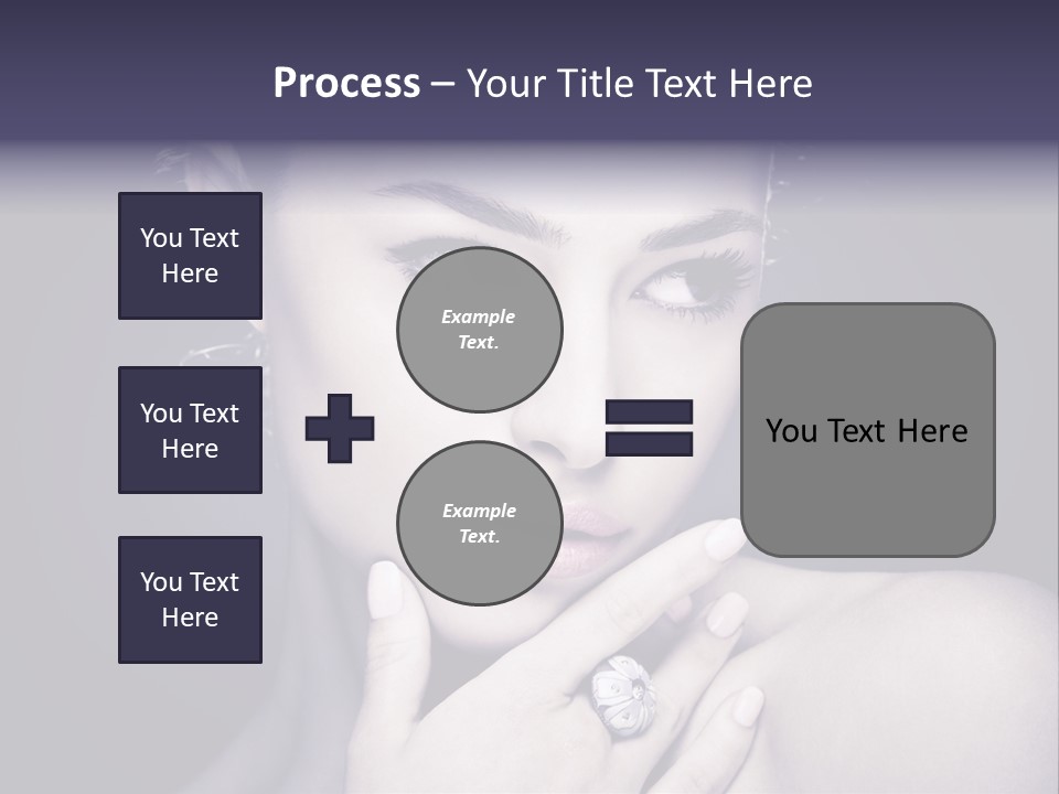 Close Up Beauty Dark PowerPoint Template