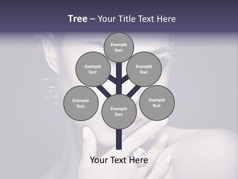 Close Up Beauty Dark PowerPoint Template