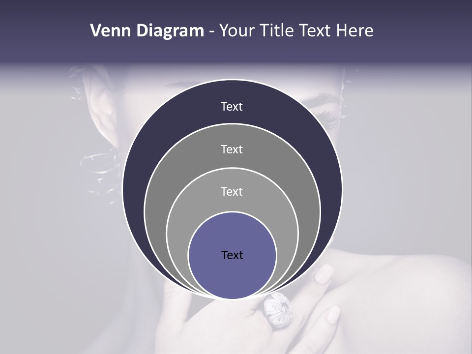 Close Up Beauty Dark PowerPoint Template