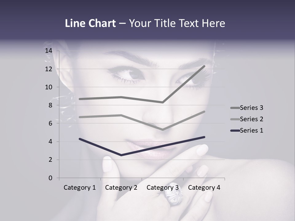Close Up Beauty Dark PowerPoint Template
