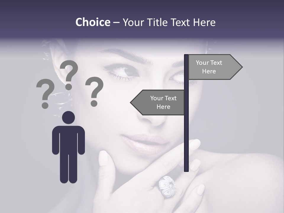Close Up Beauty Dark PowerPoint Template