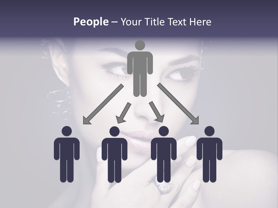 Close Up Beauty Dark PowerPoint Template