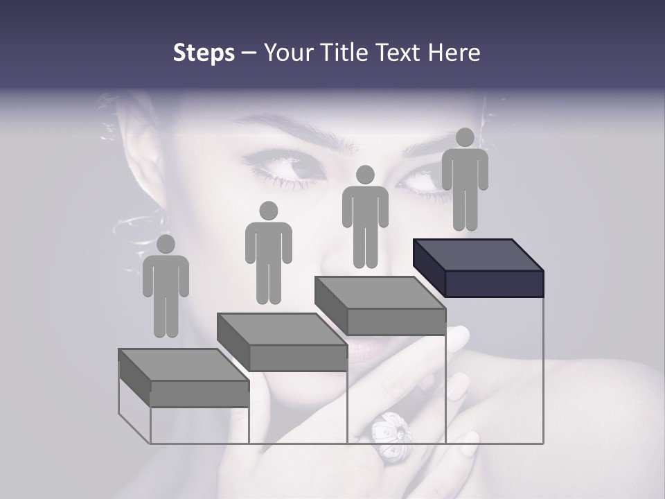 Close Up Beauty Dark PowerPoint Template
