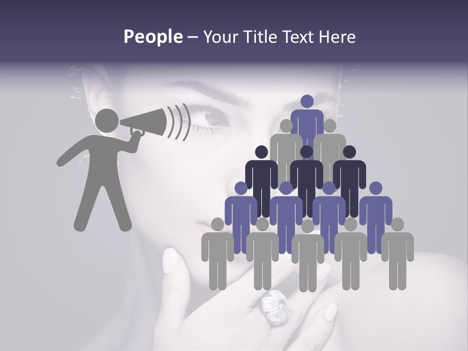 Close Up Beauty Dark PowerPoint Template