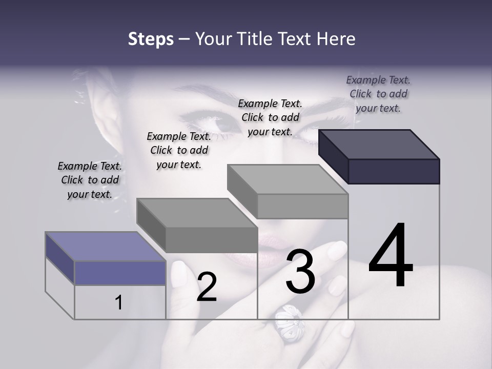 Close Up Beauty Dark PowerPoint Template