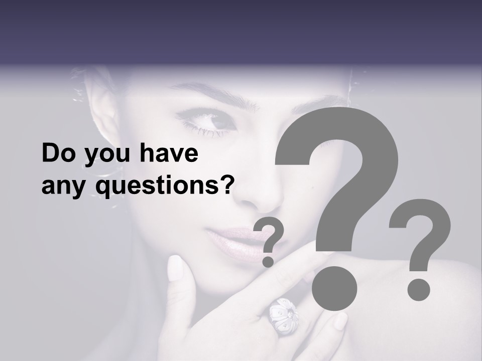 Close Up Beauty Dark PowerPoint Template