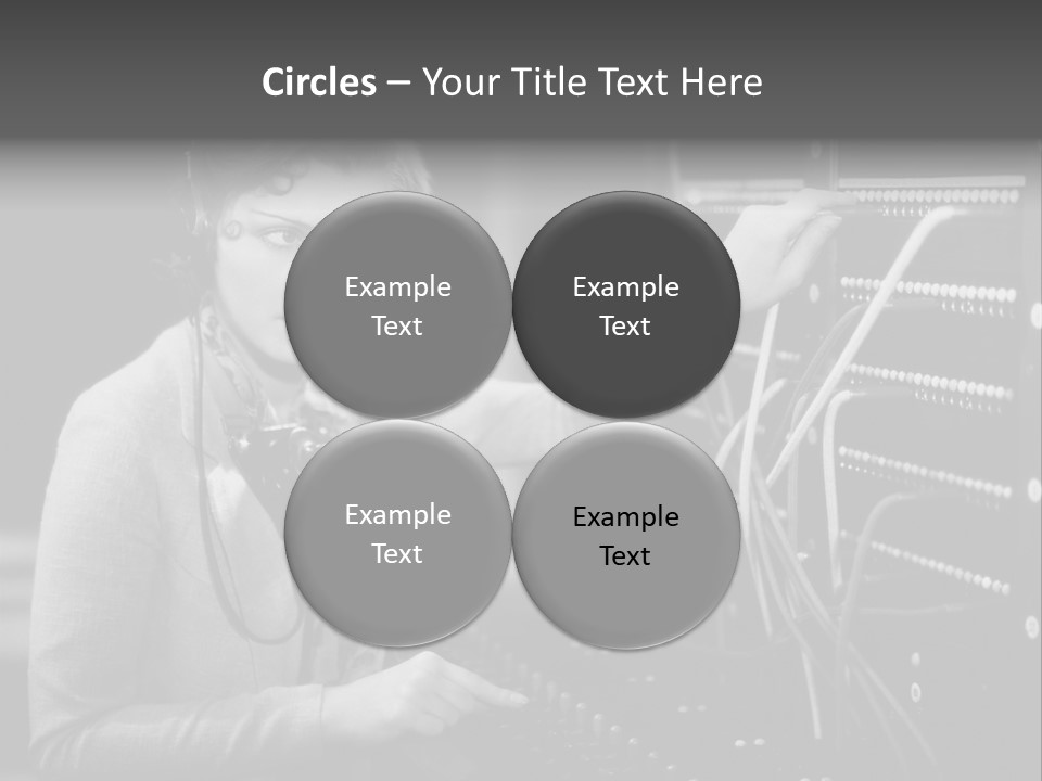 Connect Horizontal Telecommunication PowerPoint Template
