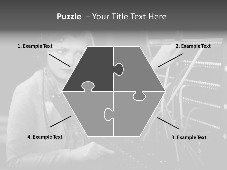 Connect Horizontal Telecommunication PowerPoint Template