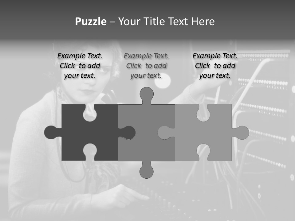 Connect Horizontal Telecommunication PowerPoint Template