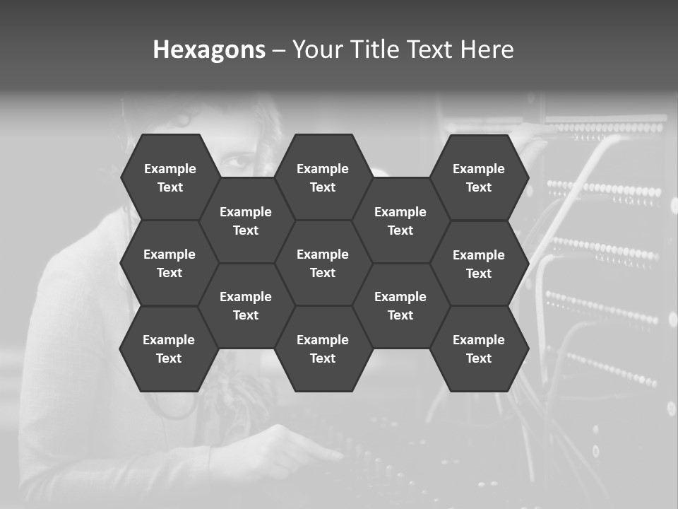 Connect Horizontal Telecommunication PowerPoint Template