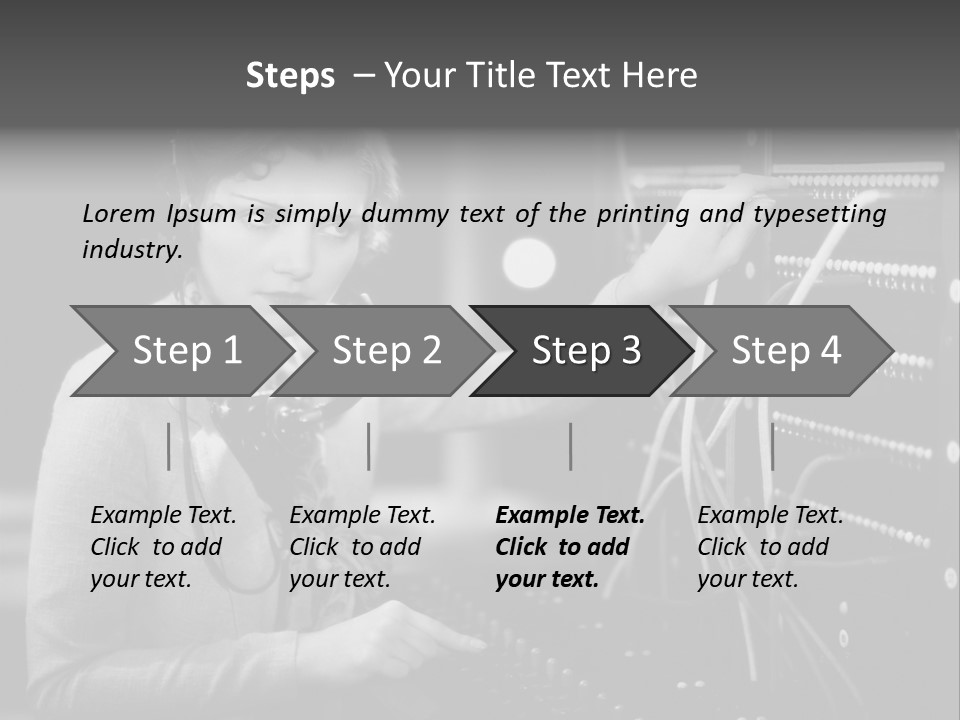 Connect Horizontal Telecommunication PowerPoint Template