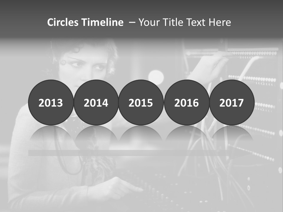 Connect Horizontal Telecommunication PowerPoint Template
