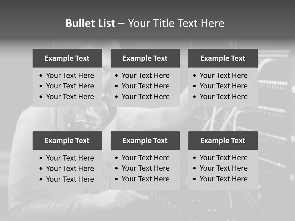 Connect Horizontal Telecommunication PowerPoint Template