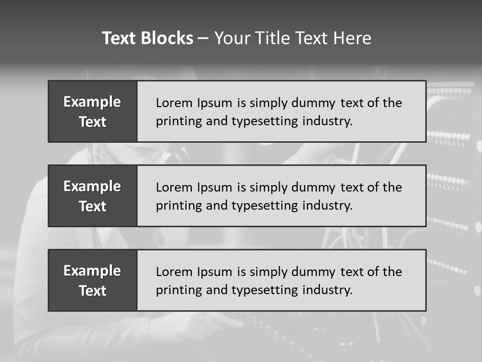 Connect Horizontal Telecommunication PowerPoint Template
