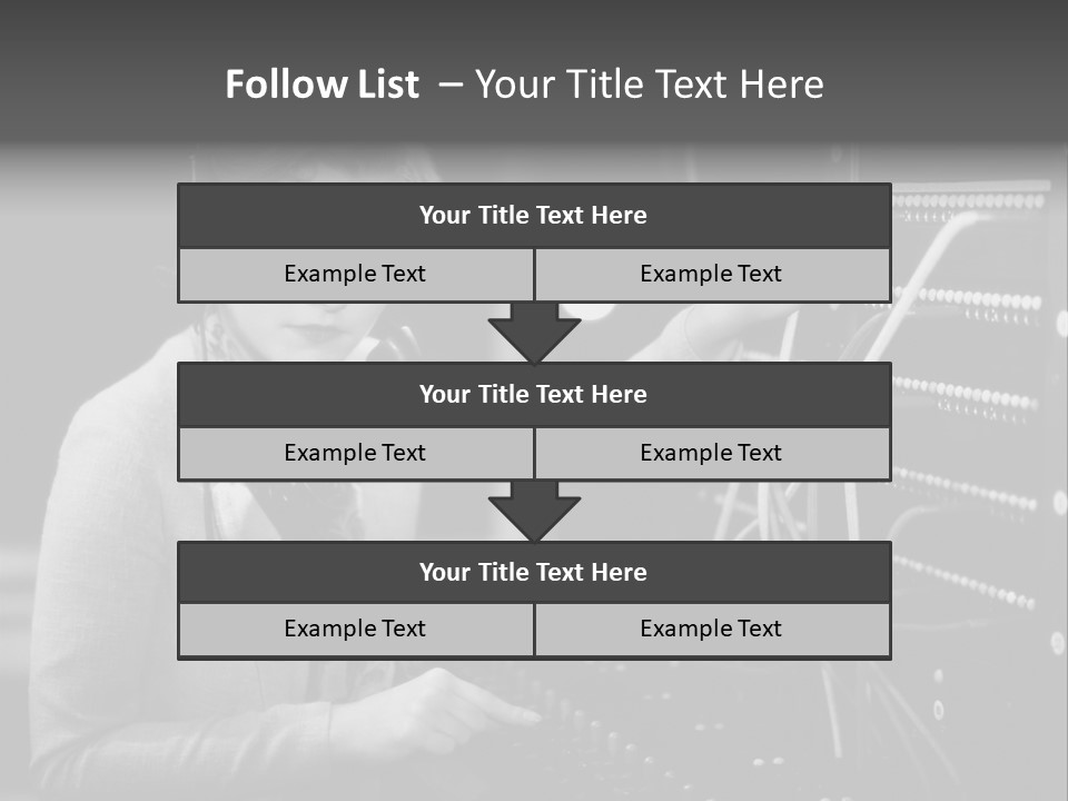 Connect Horizontal Telecommunication PowerPoint Template