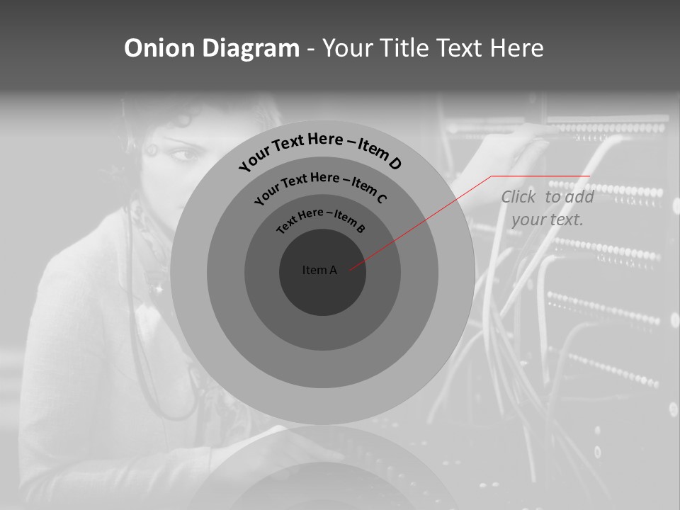 Connect Horizontal Telecommunication PowerPoint Template