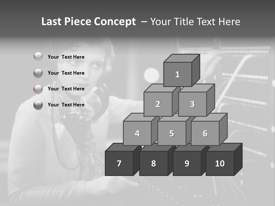 Connect Horizontal Telecommunication PowerPoint Template