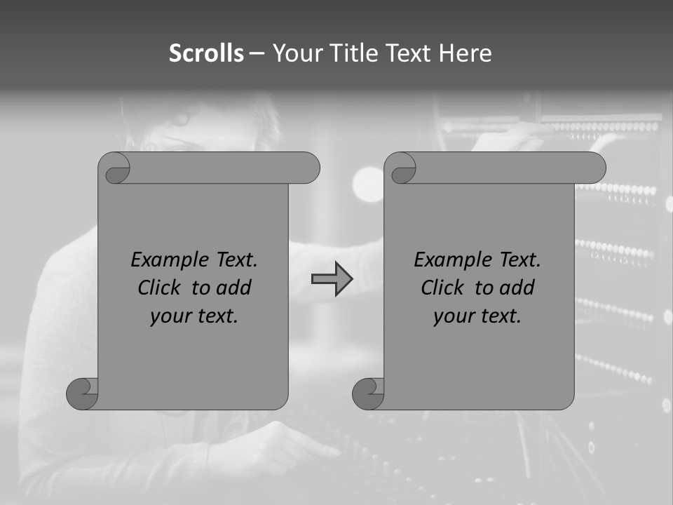 Connect Horizontal Telecommunication PowerPoint Template