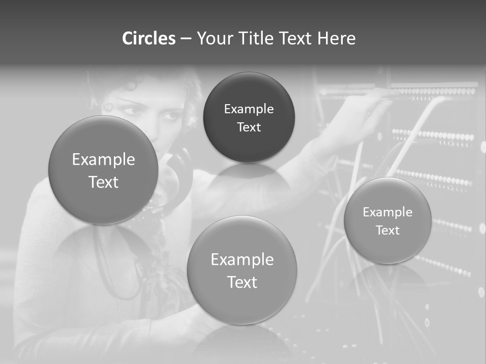 Connect Horizontal Telecommunication PowerPoint Template