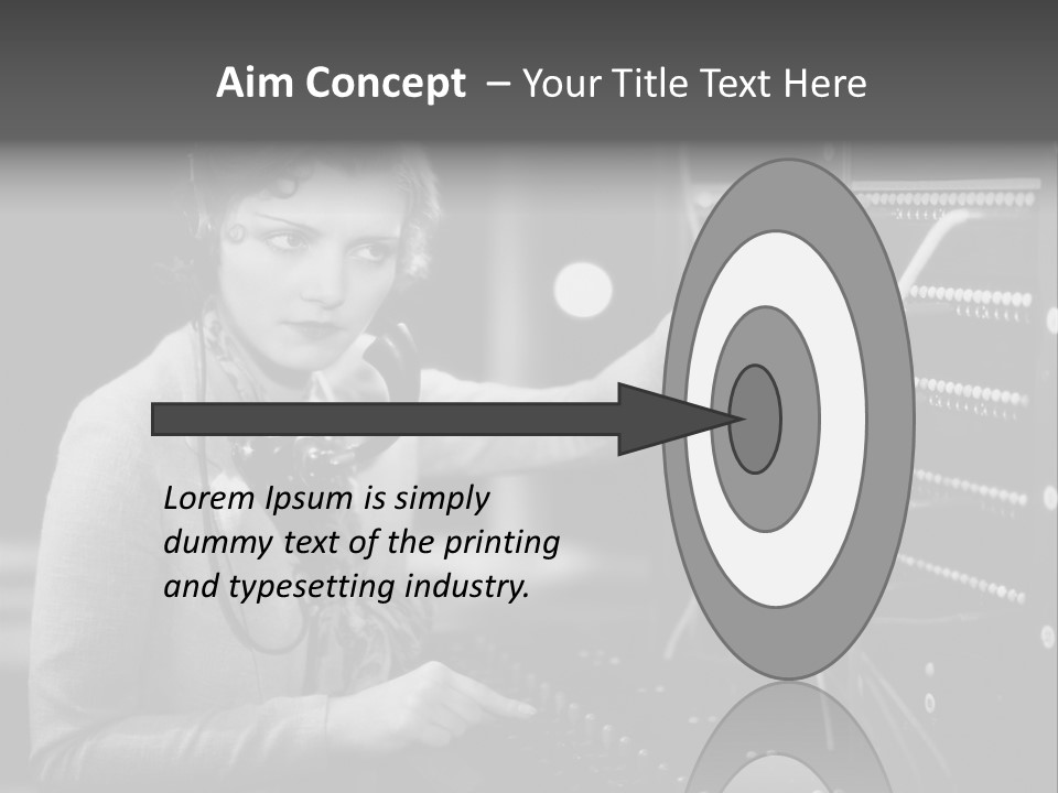 Connect Horizontal Telecommunication PowerPoint Template