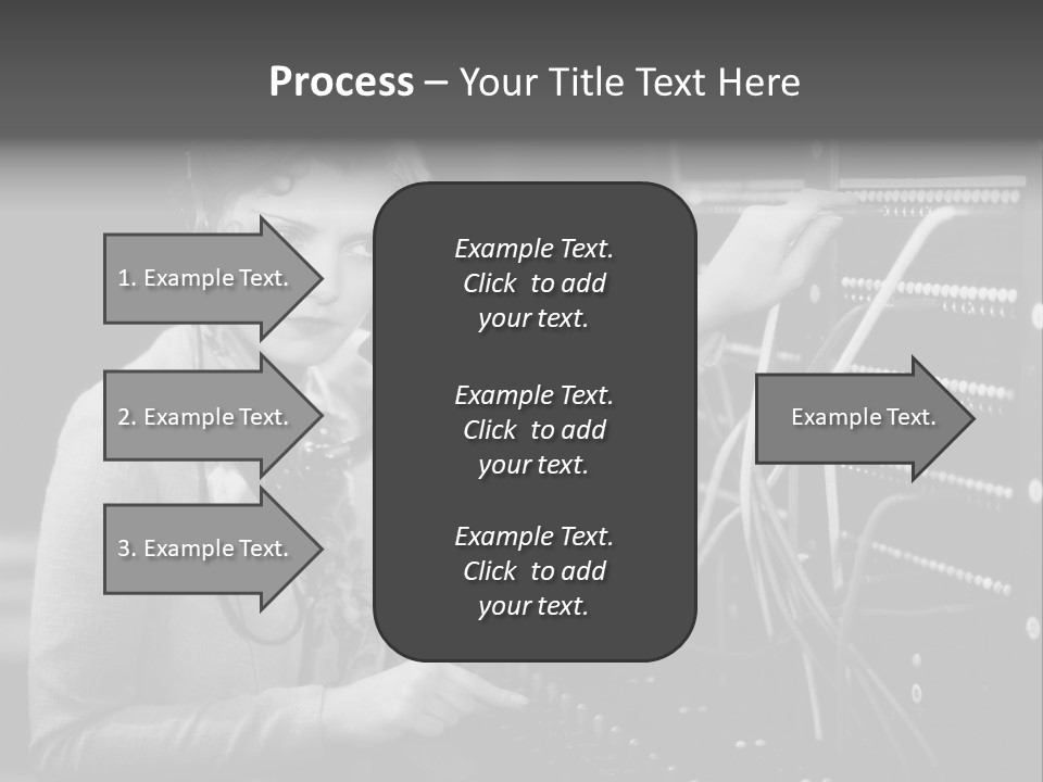 Connect Horizontal Telecommunication PowerPoint Template