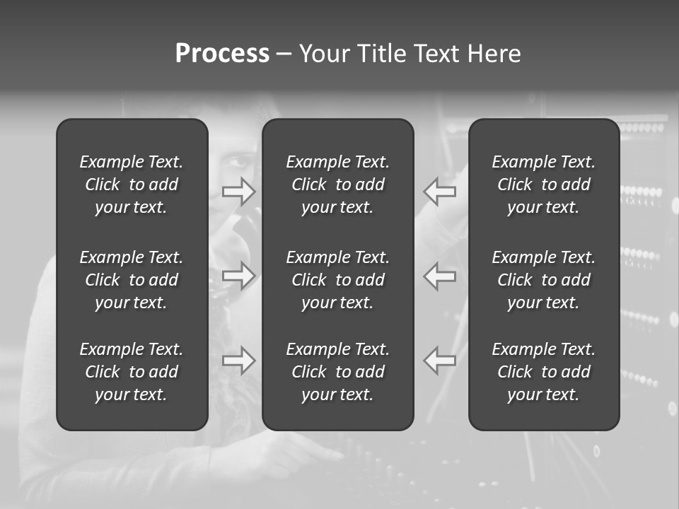 Connect Horizontal Telecommunication PowerPoint Template
