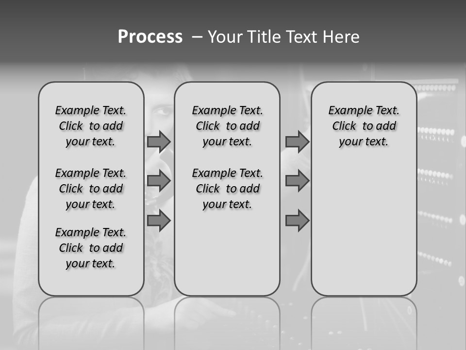 Connect Horizontal Telecommunication PowerPoint Template