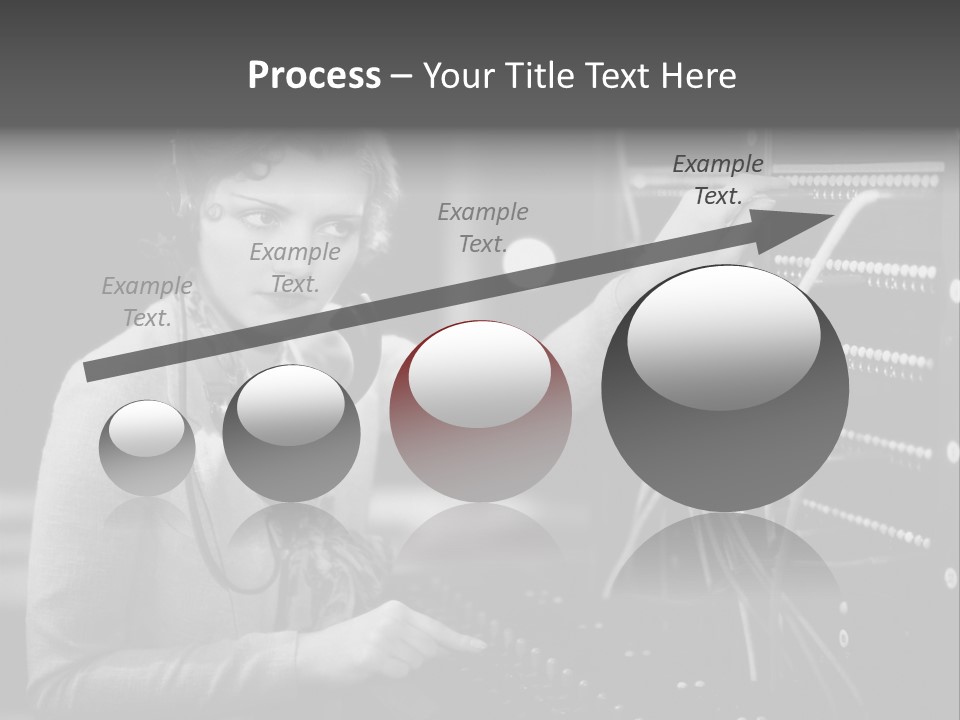 Connect Horizontal Telecommunication PowerPoint Template