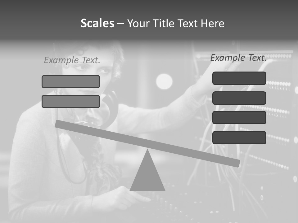 Connect Horizontal Telecommunication PowerPoint Template