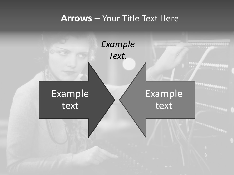 Connect Horizontal Telecommunication PowerPoint Template