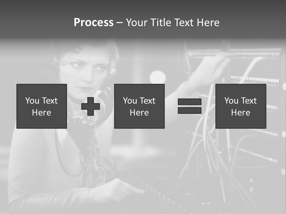 Connect Horizontal Telecommunication PowerPoint Template