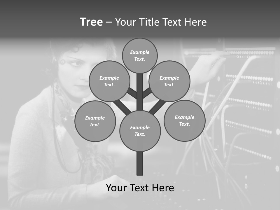 Connect Horizontal Telecommunication PowerPoint Template