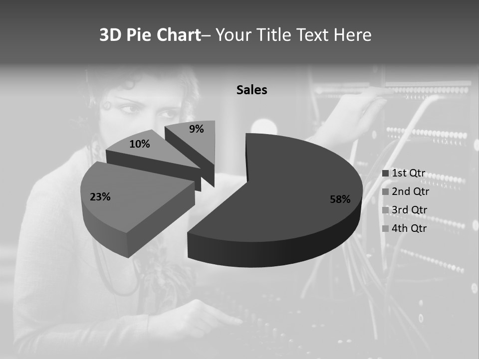 Connect Horizontal Telecommunication PowerPoint Template