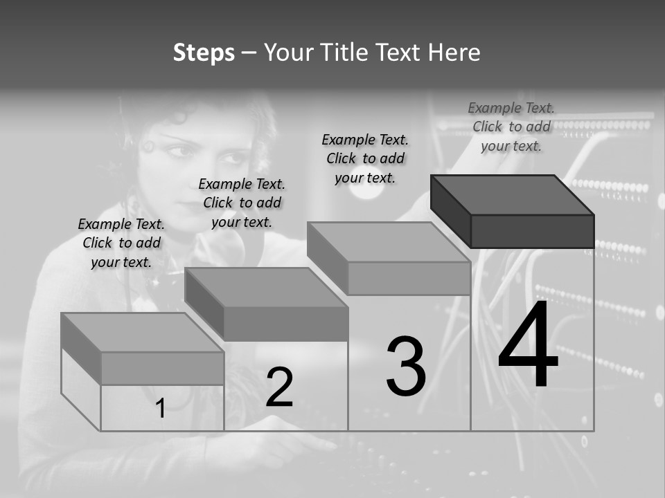 Connect Horizontal Telecommunication PowerPoint Template