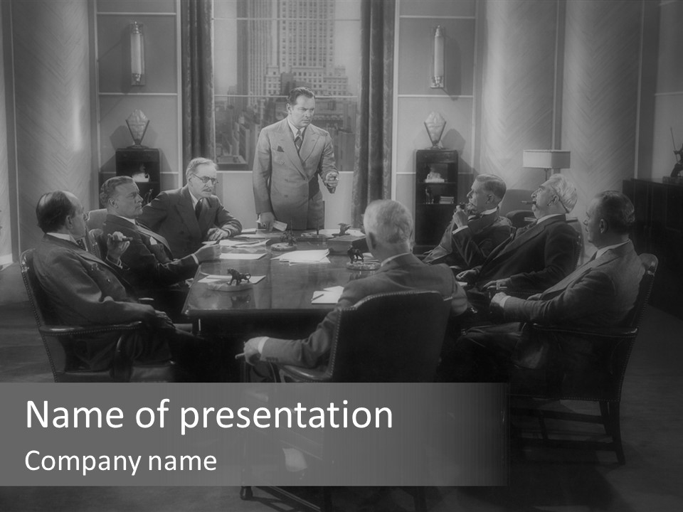 Communication Historical Executive PowerPoint Template