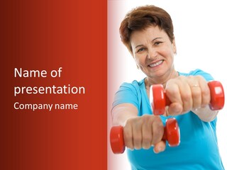 Active Exercise Smiling PowerPoint Template