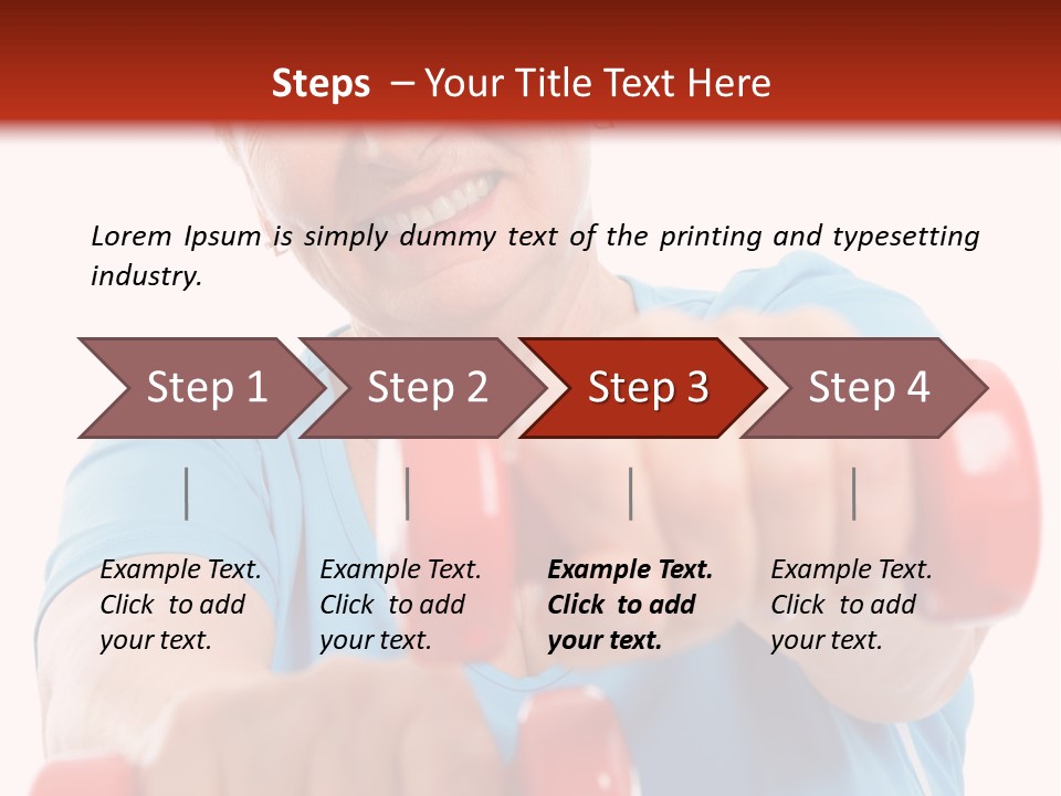 Active Exercise Smiling PowerPoint Template