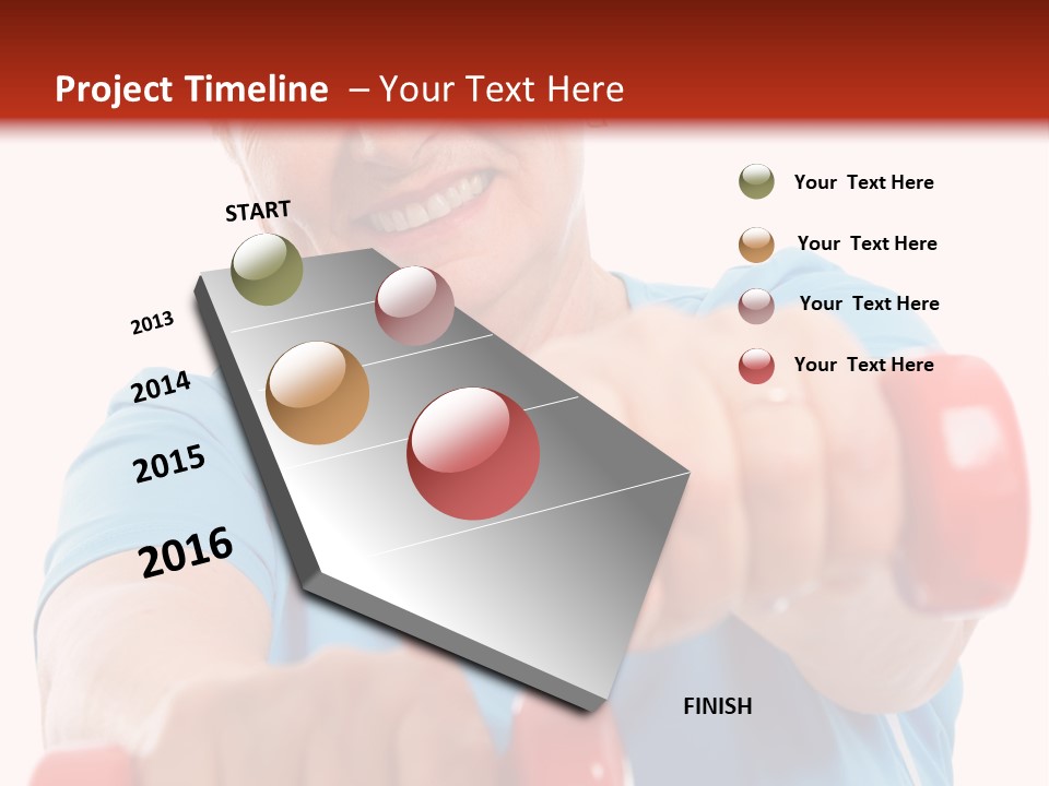 Active Exercise Smiling PowerPoint Template