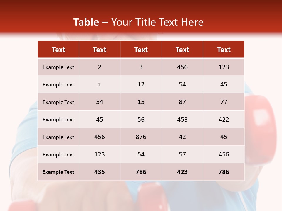Active Exercise Smiling PowerPoint Template