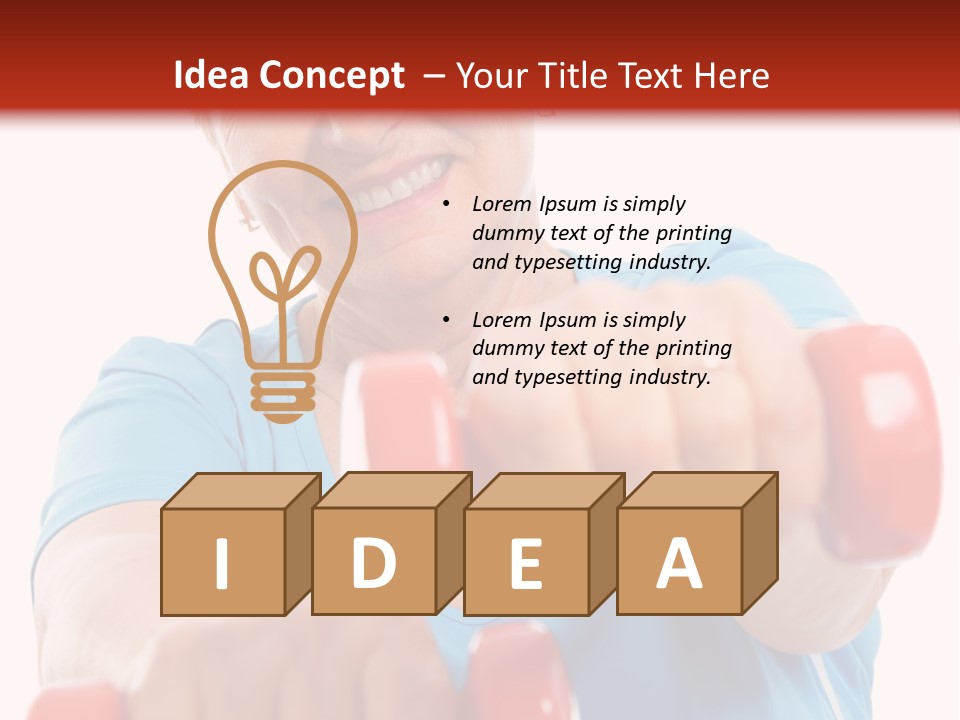 Active Exercise Smiling PowerPoint Template