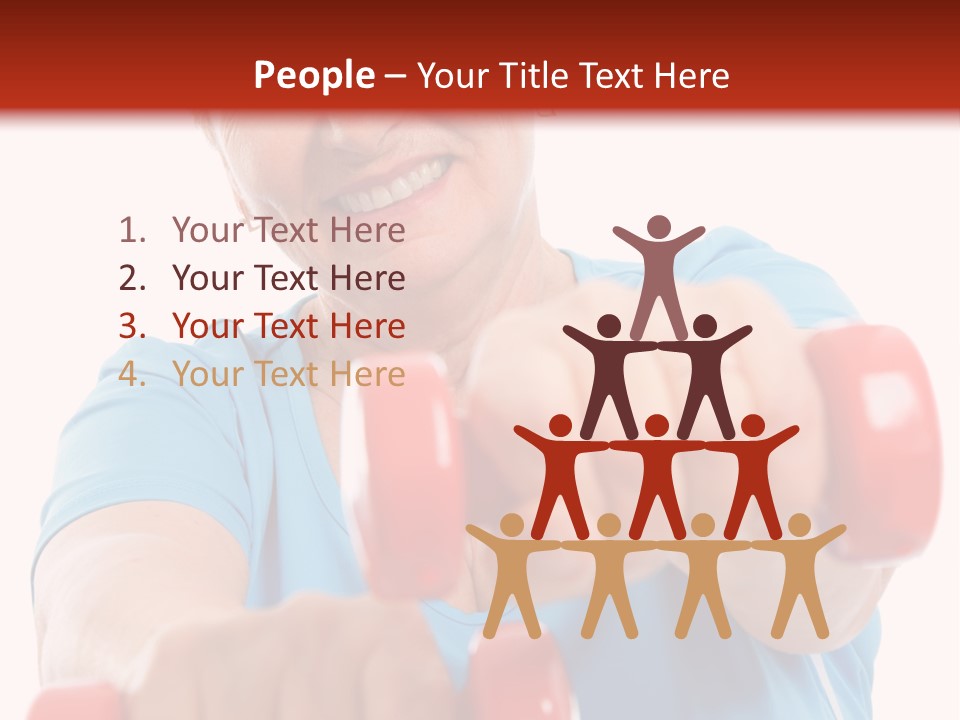 Active Exercise Smiling PowerPoint Template