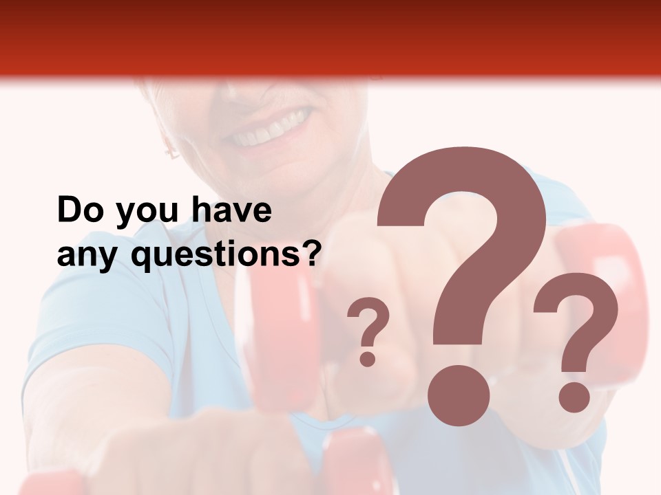 Active Exercise Smiling PowerPoint Template