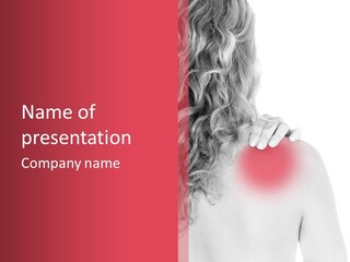 Black And White Model Tension PowerPoint Template