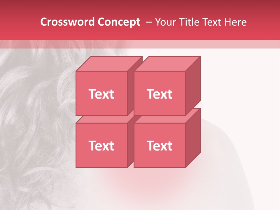 Black And White Model Tension PowerPoint Template