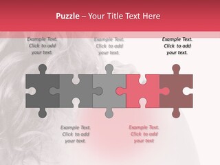 Black And White Model Tension PowerPoint Template