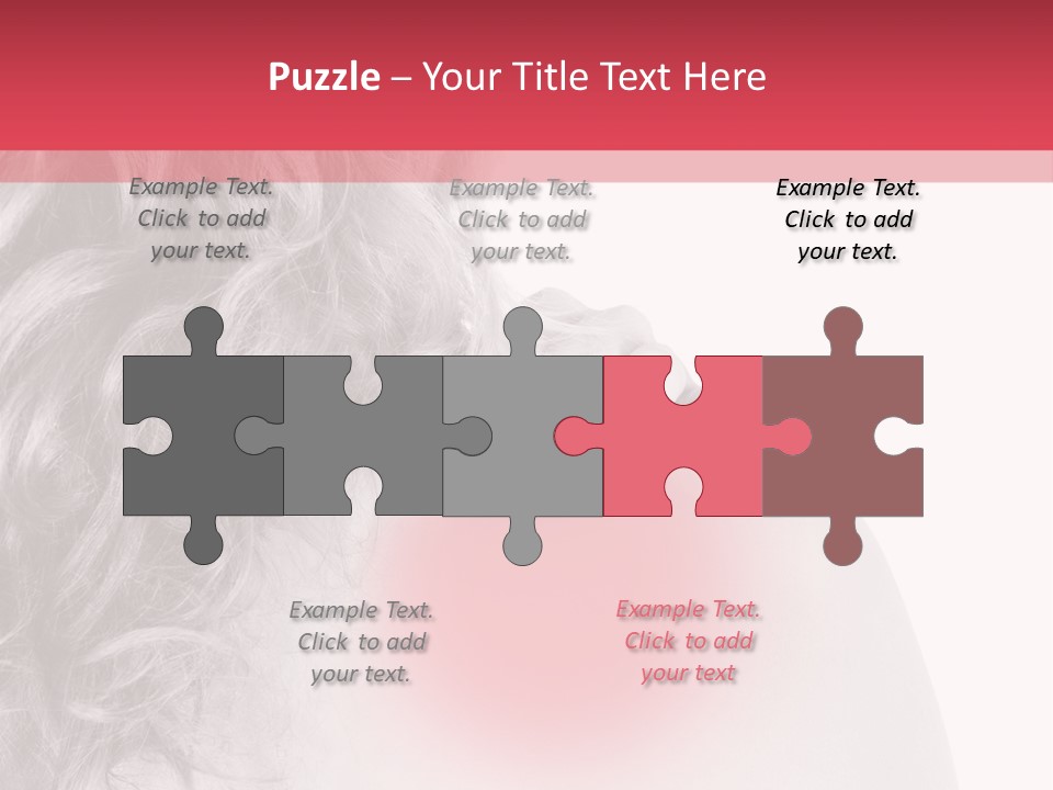 Black And White Model Tension PowerPoint Template