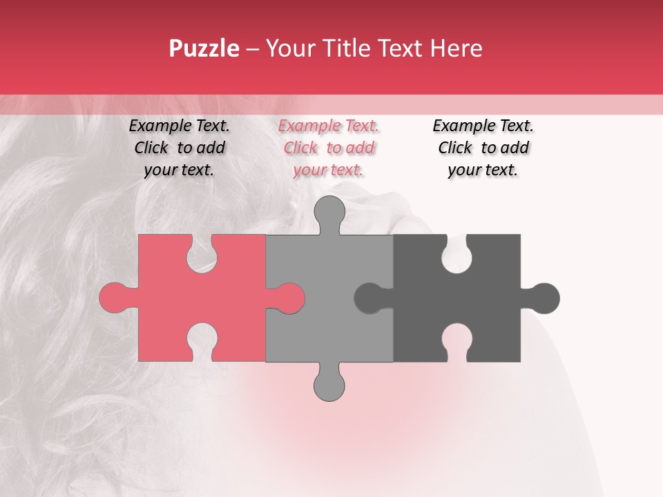 Black And White Model Tension PowerPoint Template