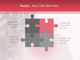 Black And White Model Tension PowerPoint Template