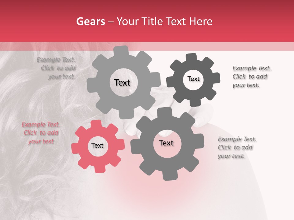 Black And White Model Tension PowerPoint Template