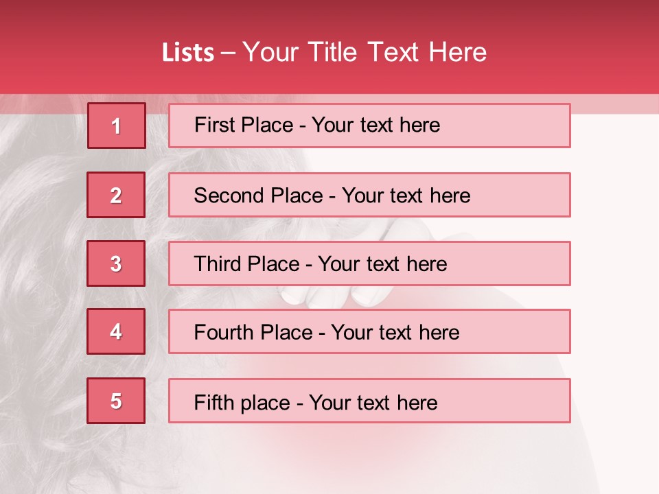 Black And White Model Tension PowerPoint Template